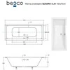 Vonia Besco Quadro Slim, 155 x 70 cm