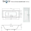 Vonia Besco Quadro Slim, 170 x 75 cm