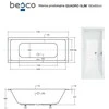 Vonia Besco Quadro Slim, 180 x 80 cm
