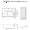 Vonia Besco Shea Slim, 160 x 70 cm