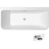 Vonia Besco Varya Glam Graphite, 170 x 80 cm, su chrome sifonu