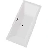 Vonia Besco Vera, 170 x 75 cm, be apdailos, su sifonu su persipylimu slim juodu