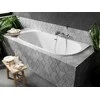 Vonia Besco Vica Slim+, 170 x 80 cm, su baltu sifonu