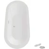 Vonia Besco Victoria, 185 x 83 cm, be apdailos, su sifonu su persipylimu slim chrome