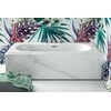 Vonia Besco Vitae Slim+, 150 x 75 cm, su chrome sifonu