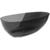 Vonia Besco Xara Carbon Pilkas, 160 x 75 cm, su chrome sifonu
