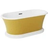 Vonia Besco Ziva Glam Gold, 160 x 75 cm, su sifonu su persipylimu slim gun metal