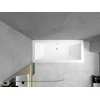 Vonia Mexen Cube su apdaila ir stiklo sienele, 180x80 cm + 70 cm, baltas+I/swing/chrome