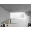 Vonia Mexen Cubik su apdaila ir stiklo sienele, 170x70 cm + 75 cm, baltas+I/swing/chrome