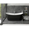Vonia Mexen Montana, 180 x 80 cm, Baltas/Juodas+Chrome