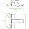 Vonios maišytuvas Laveo Kvadrato, Juodas