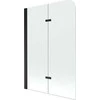 Vonios sienelė Mexen Felix II, 100 x 140 cm, Juodas/Transparent