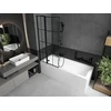 Vonios sienelė Mexen Flip I, Juodas/juodas raštas, 80 x 150 cm