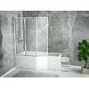 Vonios stiklo sienelė Besco Ambition Premium 3, 130x140 cm