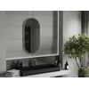 Vonios veidrodis Mexen Loft Oval, 100 x 50 cm, Gold
