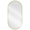 Vonios veidrodis Mexen Loft Oval, 100 x 50 cm, Gold