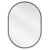 Vonios veidrodis Mexen Loft Oval, 70 x 50 cm, Juodas