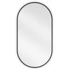 Vonios veidrodis Mexen Loft Oval, 75 x 40 cm, Juodas