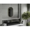 Vonios veidrodis Mexen Loft Oval, 75 x 40 cm, Gold