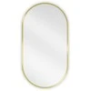 Vonios veidrodis Mexen Loft Oval, 75 x 40 cm, Gold