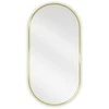 Vonios veidrodis Mexen Loft Oval, 80 x 40 cm, Gold