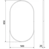 Vonios veidrodis Mexen Loft Oval, 85 x 50 cm, Gold