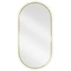 Vonios veidrodis Mexen Loft Oval, 90 x 45 cm, Gold