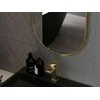 Vonios veidrodis Mexen Loft Oval, 90 x 45 cm, Gold