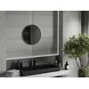 Vonios veidrodis Mexen Loft Round, 45 cm, Juodas