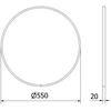 Vonios veidrodis Mexen Loft Round, 55 cm, Gold