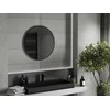 Vonios veidrodis Mexen Loft Round, 75 cm, Juodas