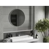 Vonios veidrodis Mexen Loft Round, 80 cm, inox