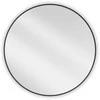 Vonios veidrodis Mexen Loft Round, 85 cm, Juodas