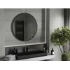 Vonios veidrodis Mexen Loft Round, 95 cm, Juodas