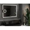 Vonios veidrodis Mexen Onyx su LED apšvietimu ir šildymo kilimėliu, 100 x 80 cm
