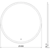 Vonios veidrodis Mexen Oro su LED apšvietimu ir apsauga nuo rasojimo, 100 cm