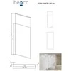 Walk-In dušo sienelė Besco Icon Chrome, 120 x 200 cm