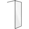 Walk-In dušo sienelė Besco Toca Juodas, 110 x 190 cm