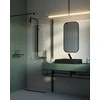 Walk-in dušo sienelė Deante Kerria Plus, 110 cm, Nero