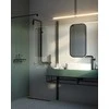 Walk-in dušo sienelė Deante Kerria Plus, 110 cm, Nero