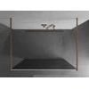 Walk-in dušo sienelė Mexen Kioto, Brushed copper, grafito stiklas, 100 x 200 cm