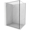 Walk-in dušo sienelė Mexen Kioto, Brushed nickel, juodas raštas, 100 x 200 cm