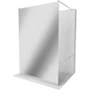 Walk-in dušo sienelė Mexen Kioto, Brushed nickel, veidrodinis stiklas, 100 x 200 cm