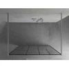 Walk-in dušo sienelė Mexen Kioto, Chrome/Juodas pattern, 140 x 200 cm