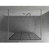 Walk-in dušo sienelė Mexen Kioto, Chrome/Juodas pattern, 130 x 200 cm
