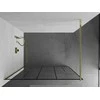 Walk-in dušo sienelė Mexen Kioto, Juodas pattern/Gold, 140 x 200 cm