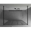 Walk-in dušo sienelė Mexen Kioto, Juodas/Juodas pattern, 100 x 200 cm