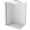 Walk-in pusapvalė dušo sienelė Mexen Kioto, Juodas, skaidrus stiklas, 140 x 200 cm