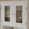 Muvu BALTA 2 DURŲ STIKLINĖ Sieninė vonios spintelė LENTYNOS 58 CM