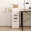 Muvu Balta loft stiliaus knygų spinta su stalčiumi, praktiška ir erdvi, 85 cm